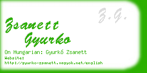 zsanett gyurko business card